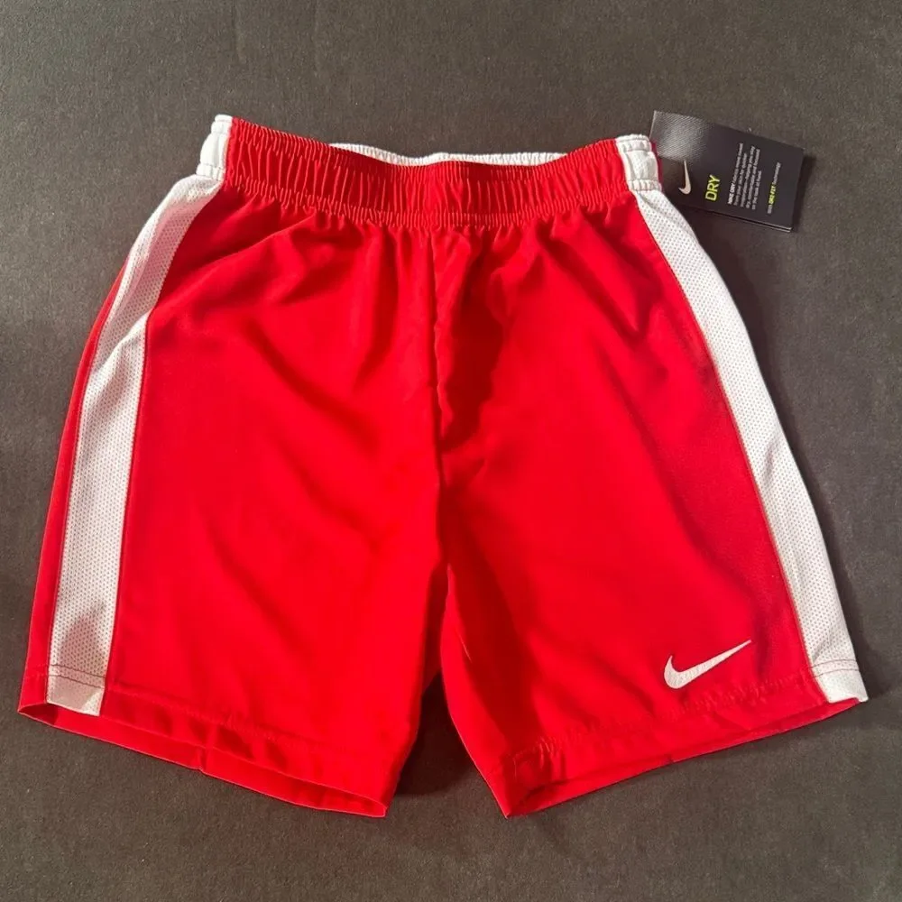 Nike Youth Unisex Red Sport Shorts Dry 894129-657 Size L NWT